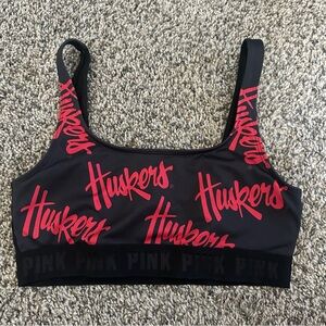 PINK Victoria’s Secret Nebraska Huskers Sports Bra